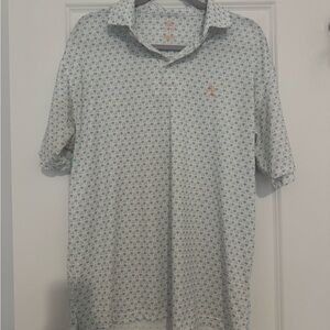 Rhoback Golf Cart Patterned Polo Shirt
